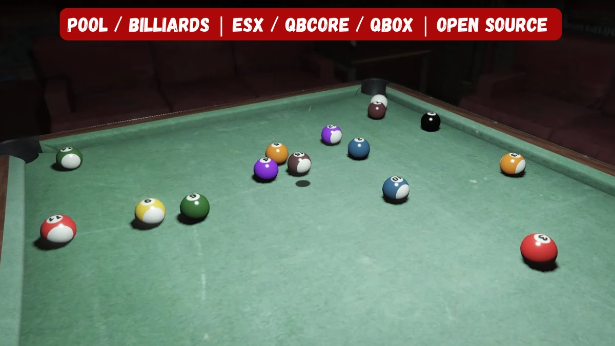 Pool / Billiards | ESX / QBCore / Qbox | Open Source